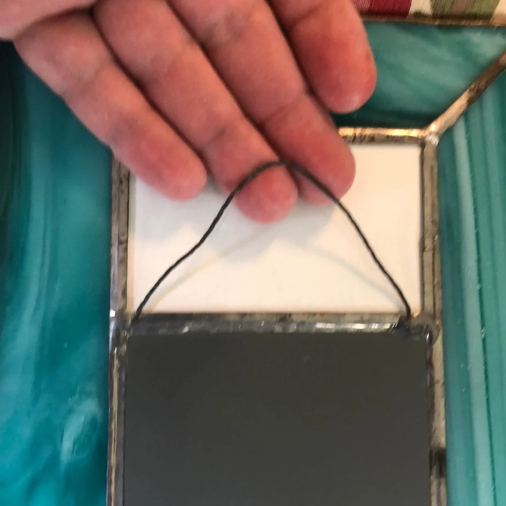 Vintage ‘83 Handcrafted Van Gogh Iris Mirror (Like New)